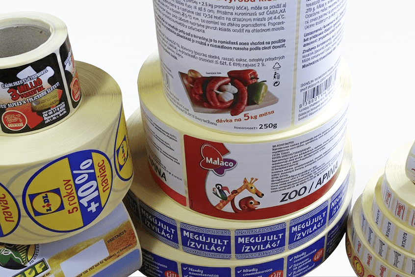Grafické etikety v kotúčoch